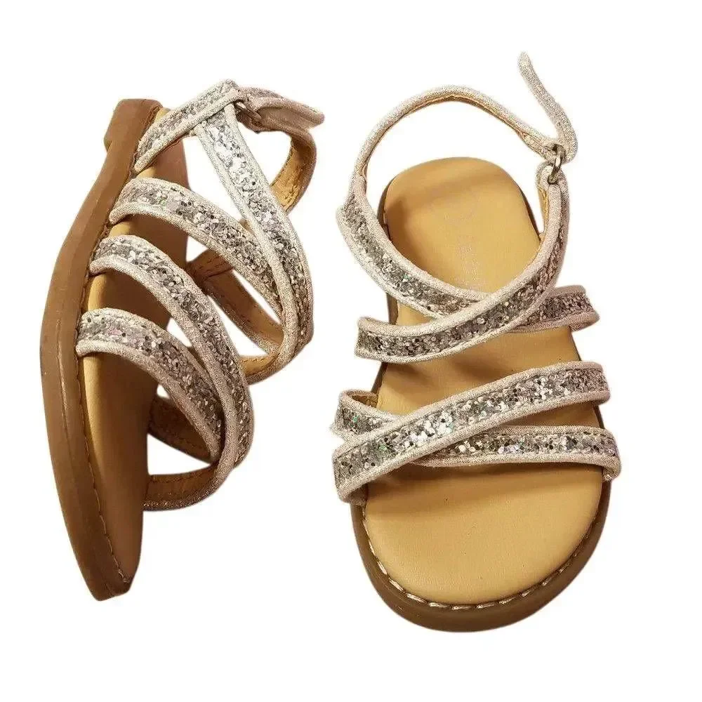Cat & Jack silver Sandals 5